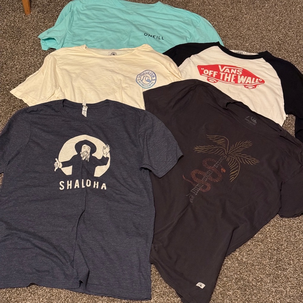 Men’s L Surf/Skate T-Shirts Bundle